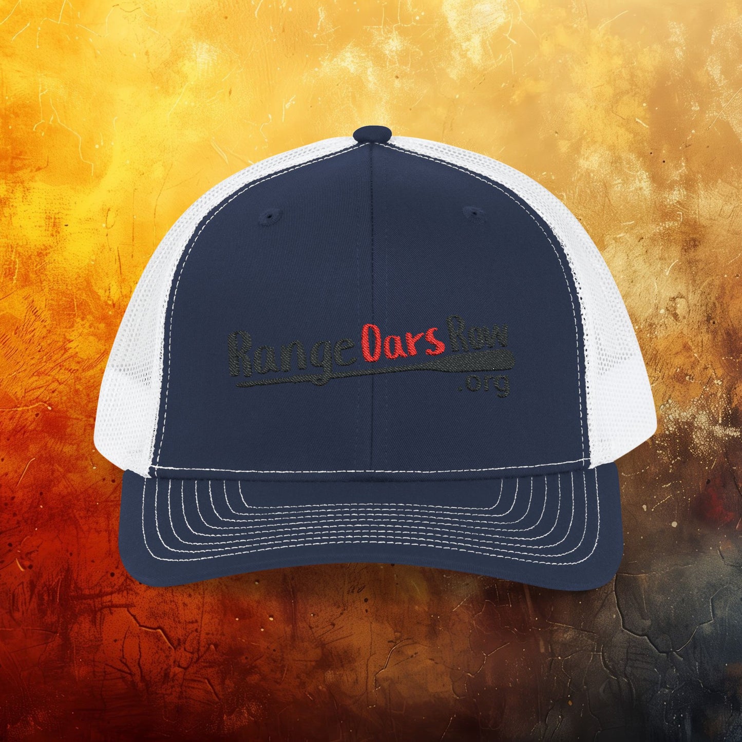 Range Oars Row Snapback Trucker Cap
