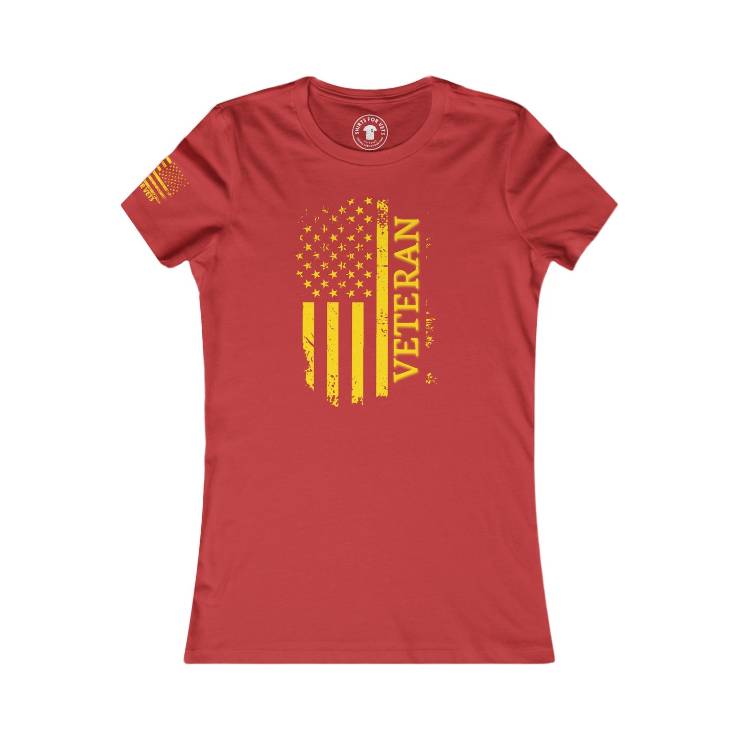 Womens Veteran Flag T-Shirt