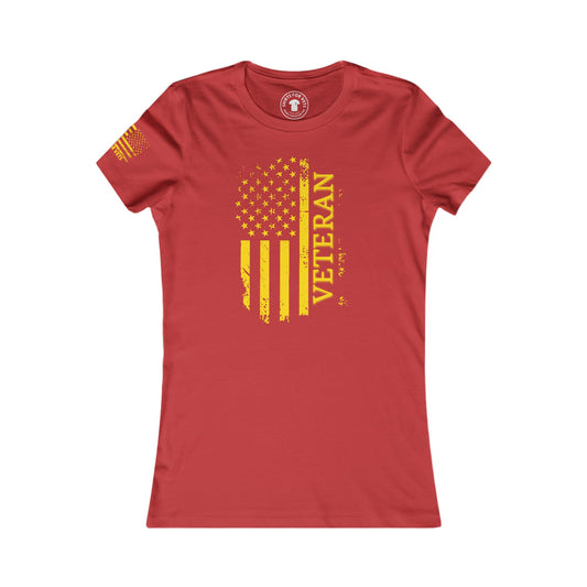 Womens Veteran Flag T-Shirt