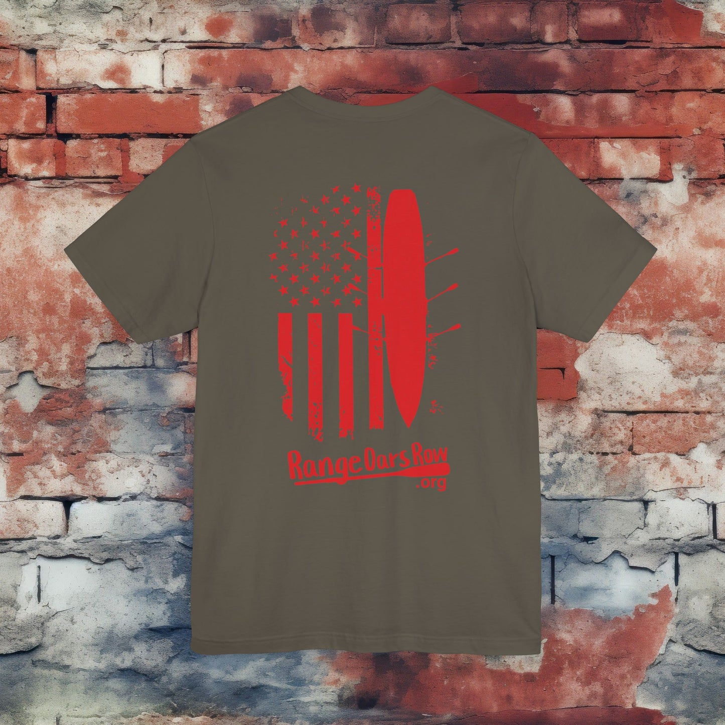 RangeOars Row Top Down Rowing Flag Shirt
