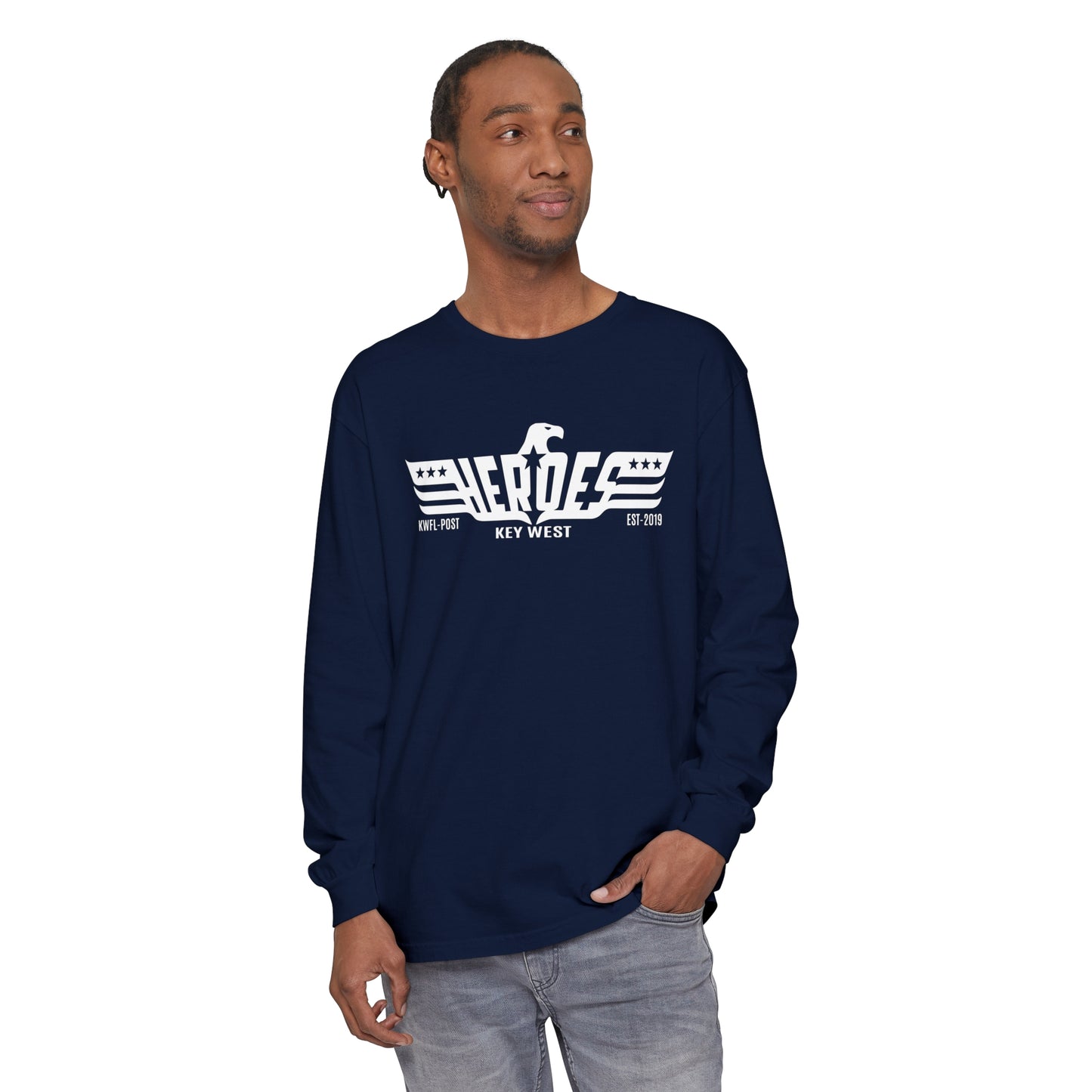 Long Sleeve T-Shirt Heroes Bar Key West