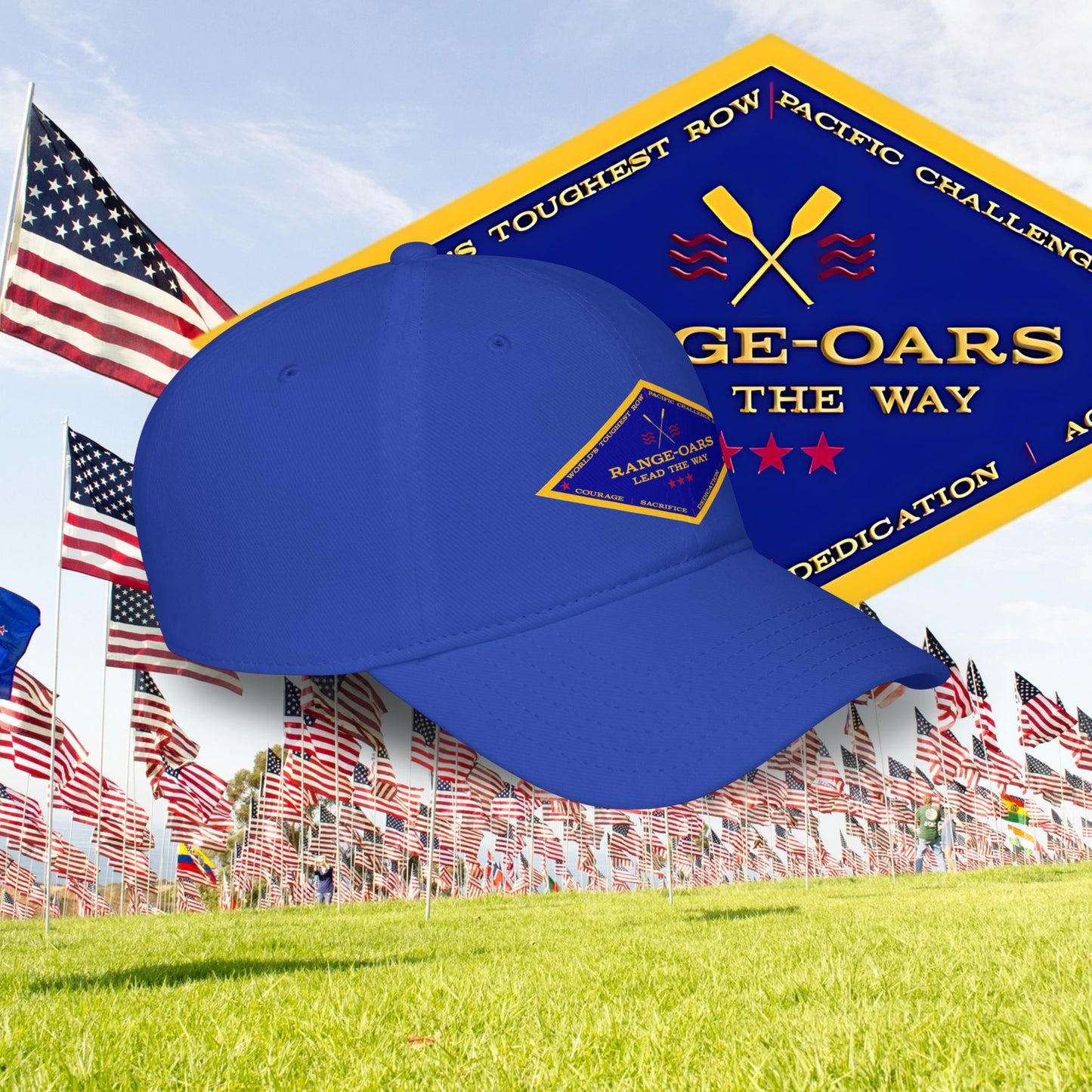 Range Oars Row Baseball Cap