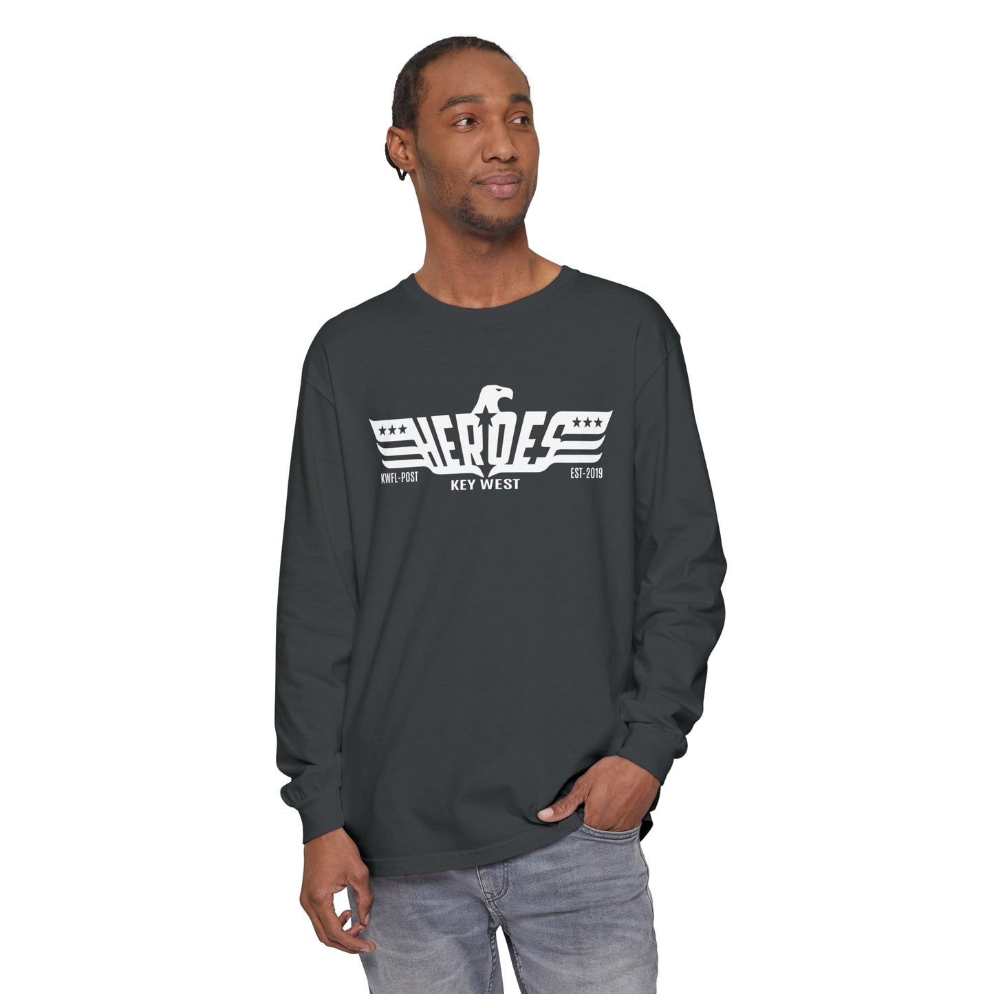 Long Sleeve T-Shirt Heroes Bar Key West