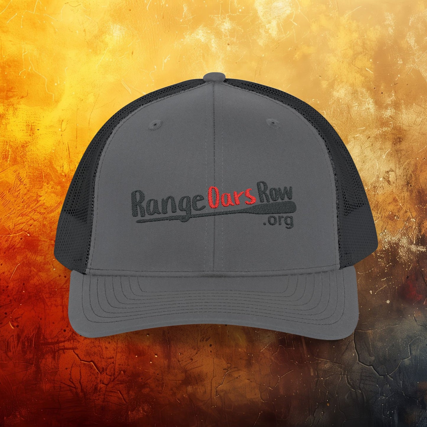 Range Oars Row Snapback Trucker Cap
