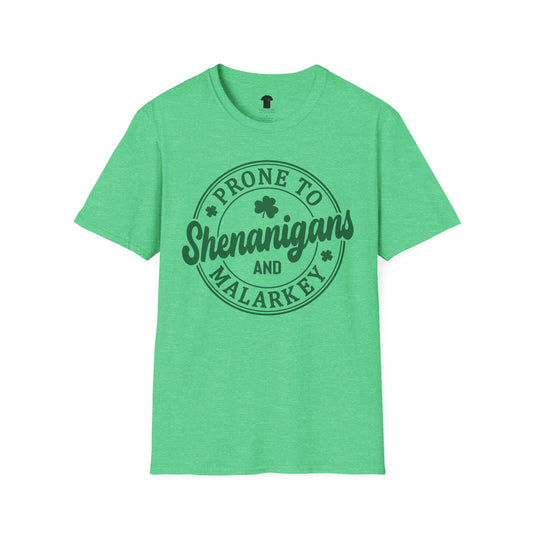 Prone to Shenanigans Softstyle Fun, St. Patrick's Day Tee
