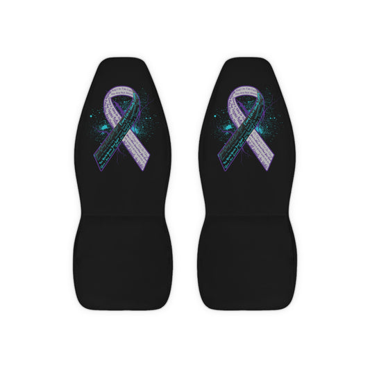Suicide Prevention Ribbon Car Seat Covers
