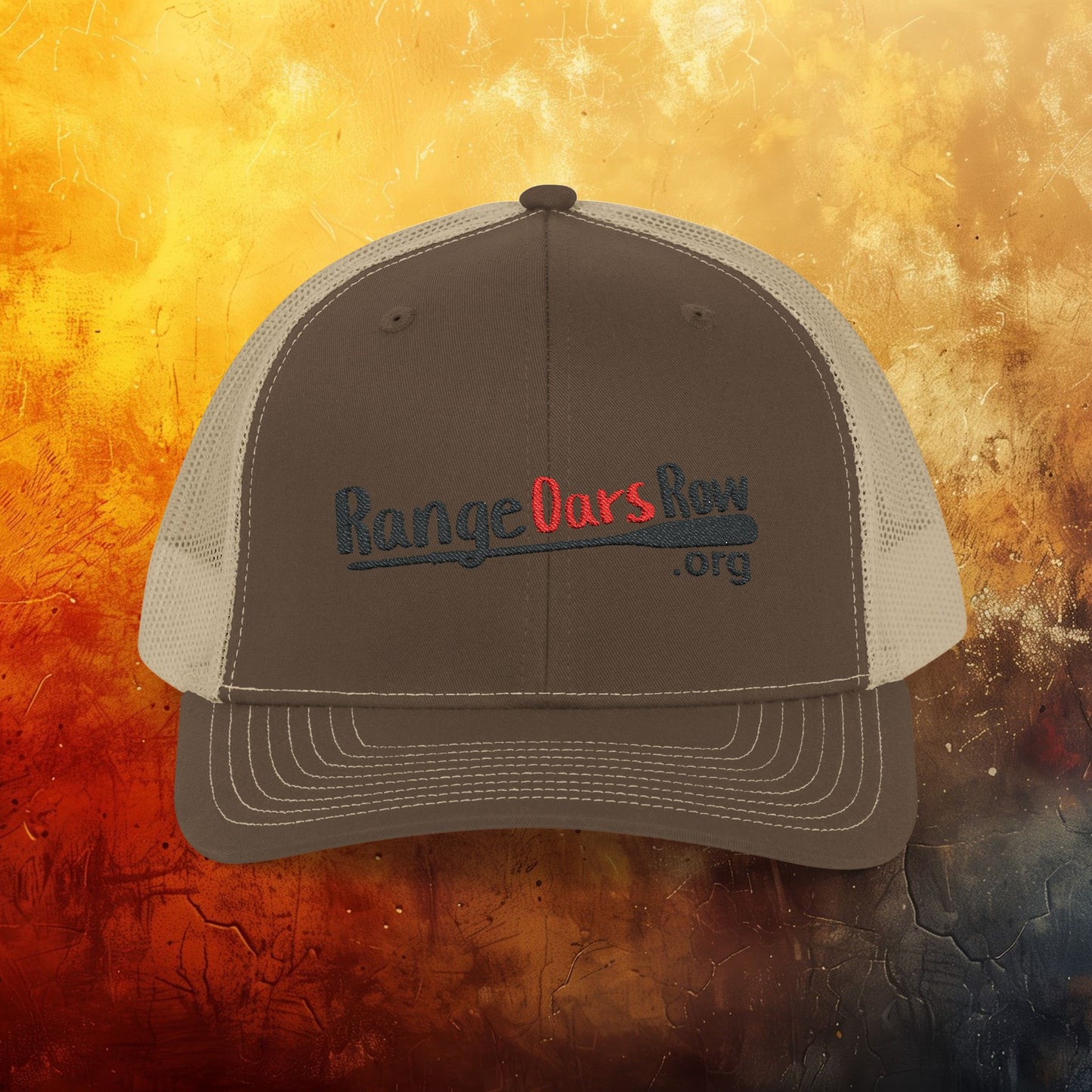 Range Oars Row Snapback Trucker Cap