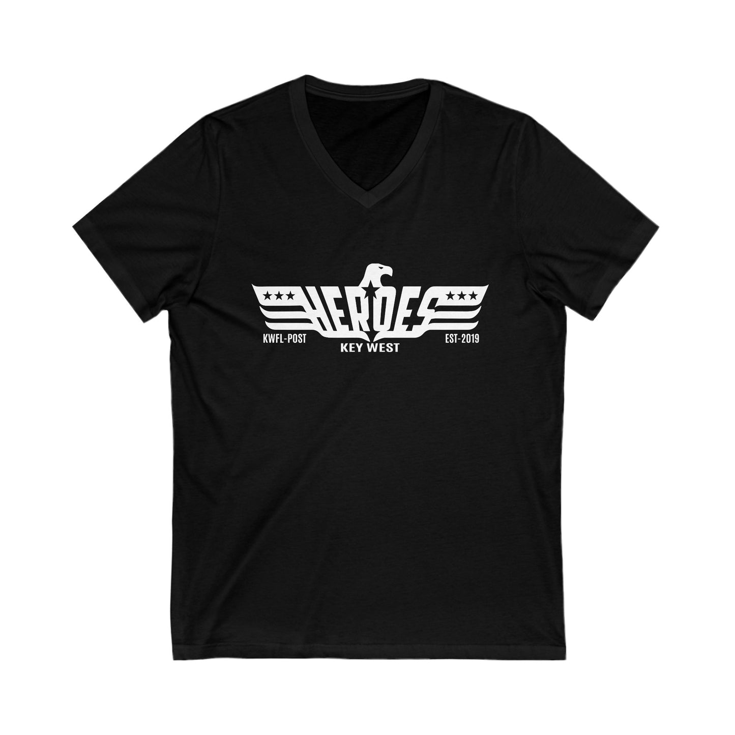 Heroes Bar Key West V-Neck Tee