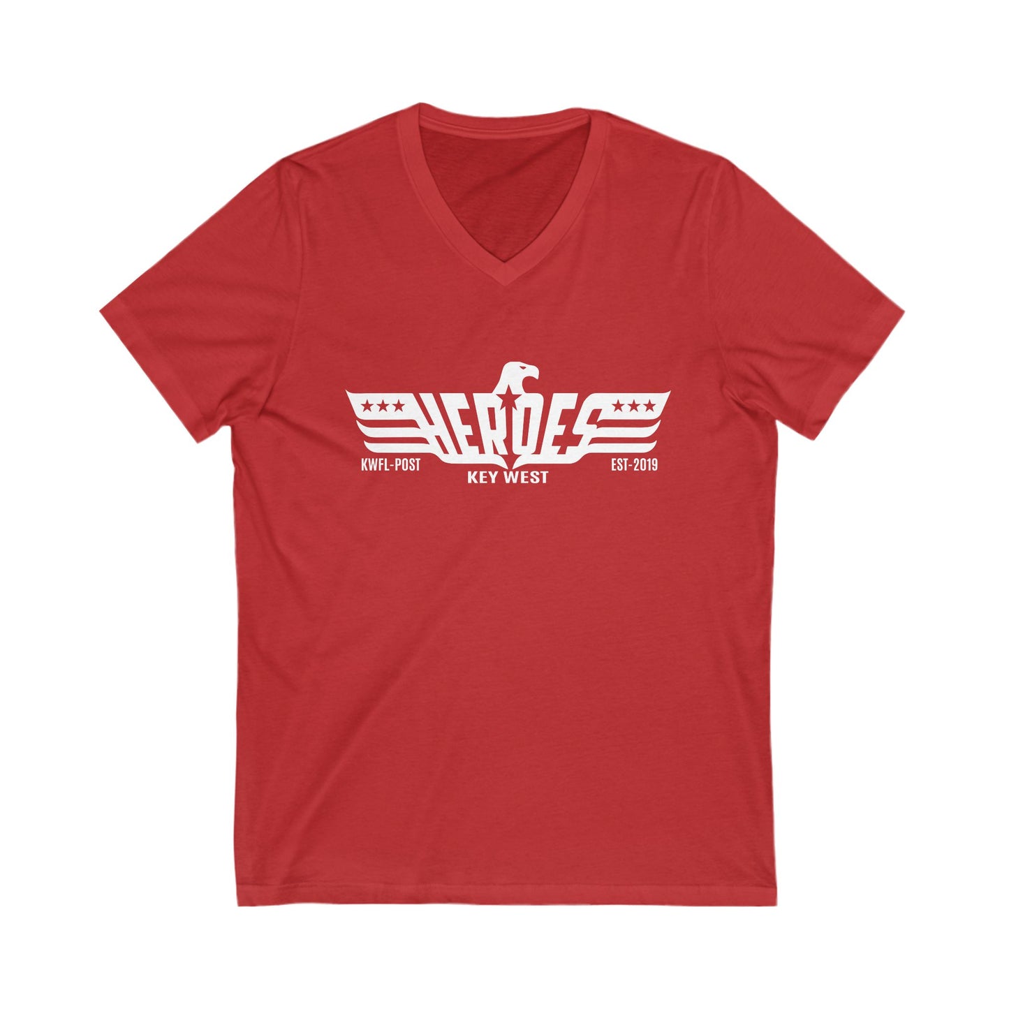 Heroes Bar Key West V-Neck Tee