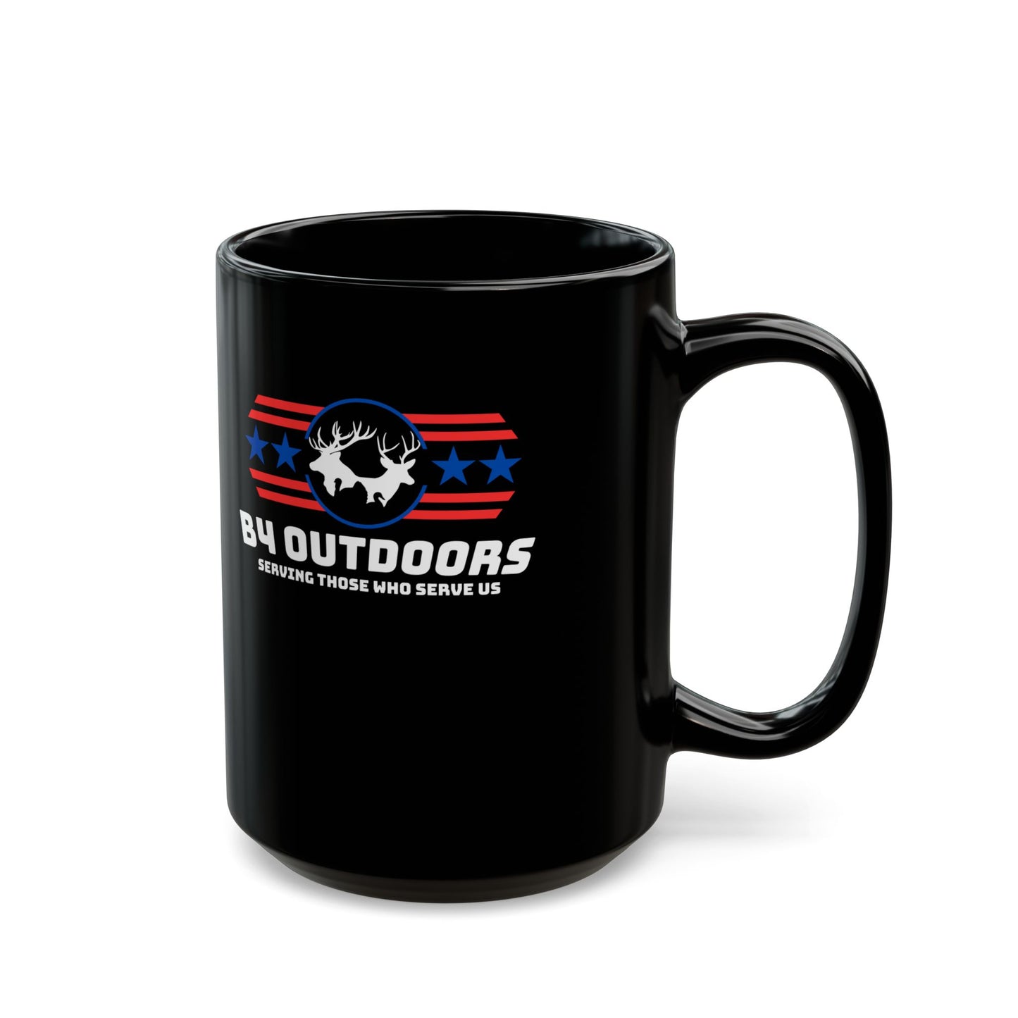 B4 Outdoors 15oz Black Mug