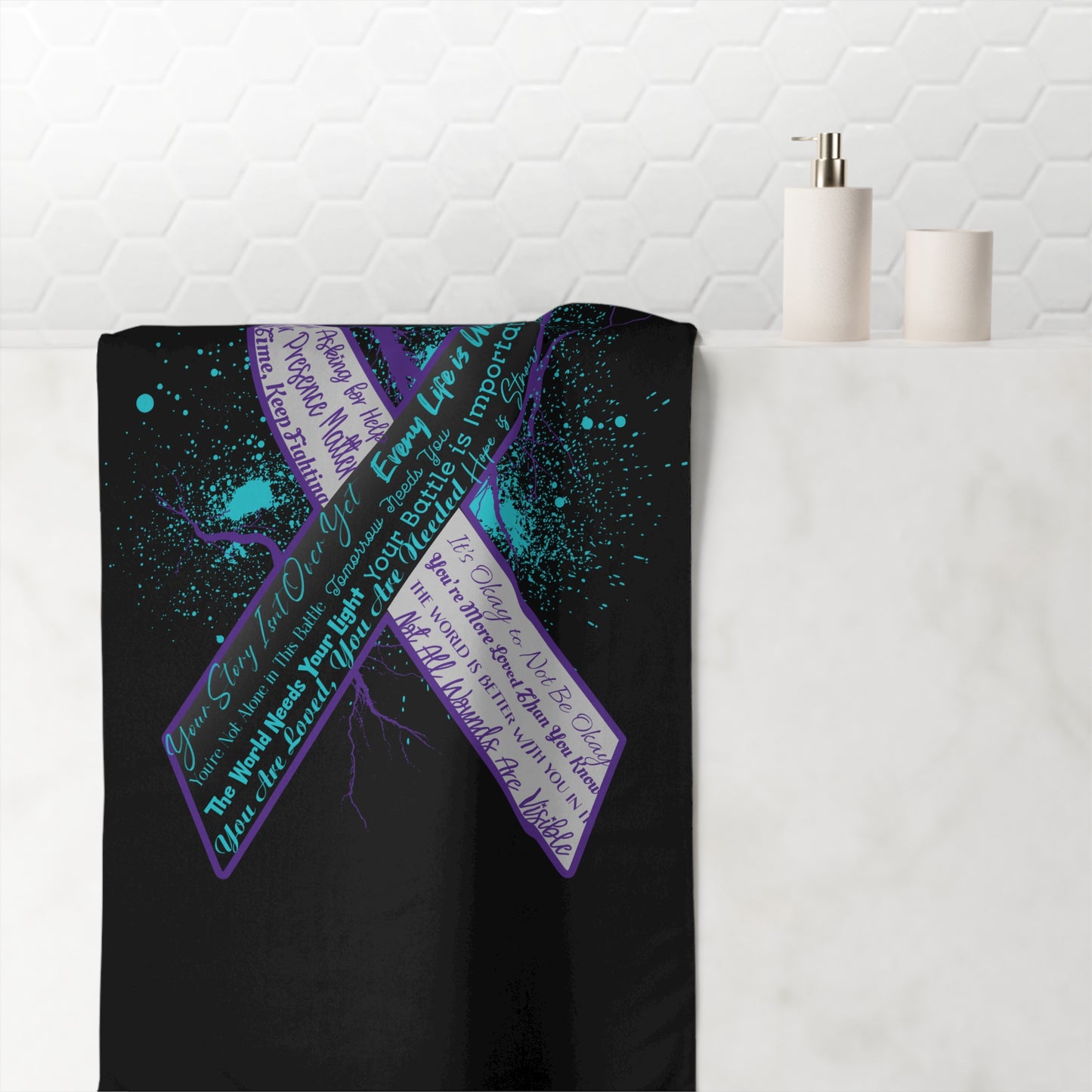 Suicide Prevention Mink-Cotton Towel
