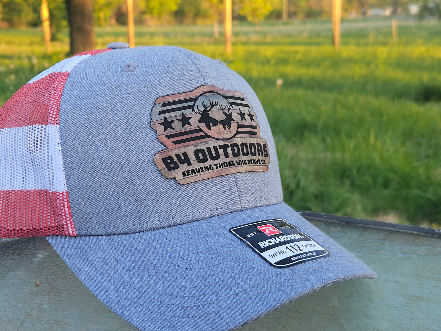 American Trucker With Leather Patch