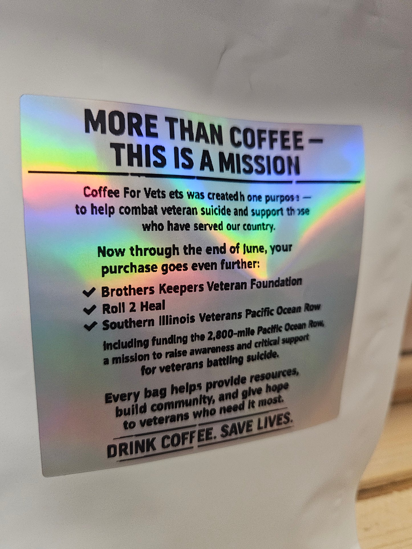 Coffee For Vets Fundraiser