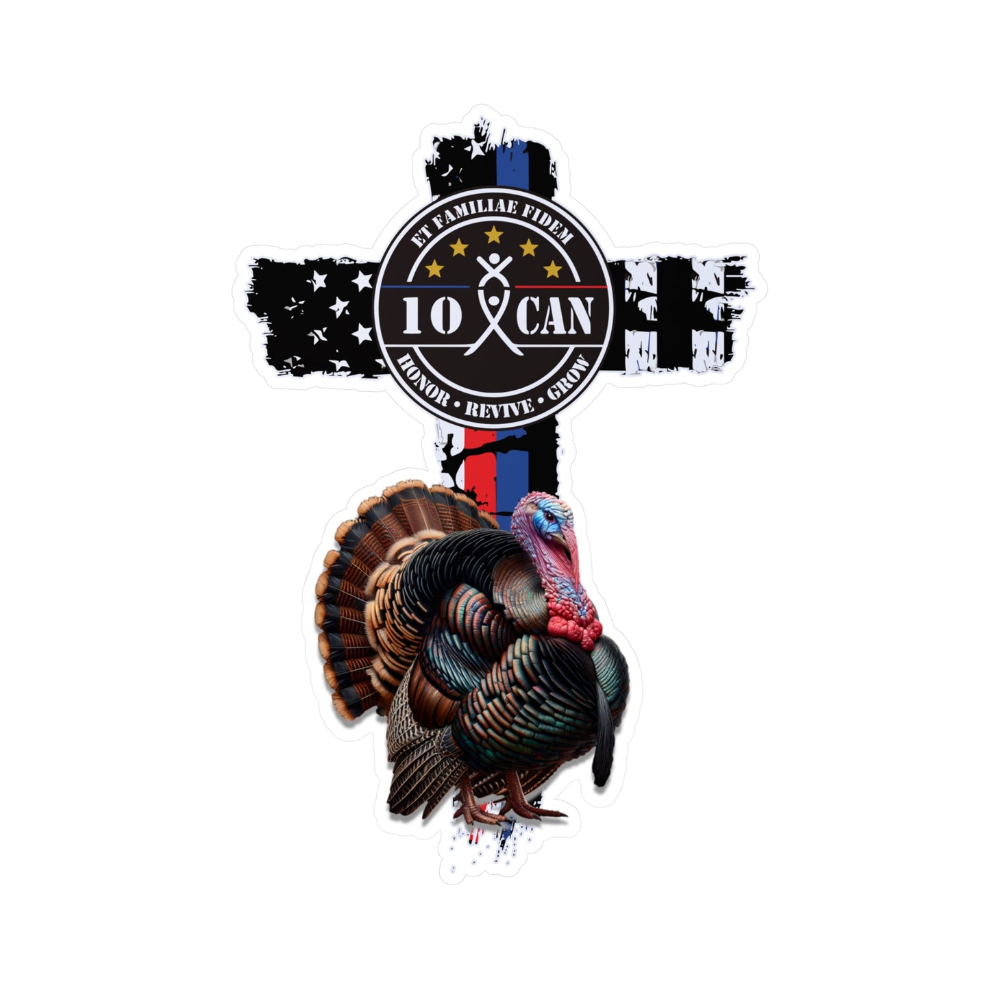 10 CAN, inc. Turkey Vinyl Sticker