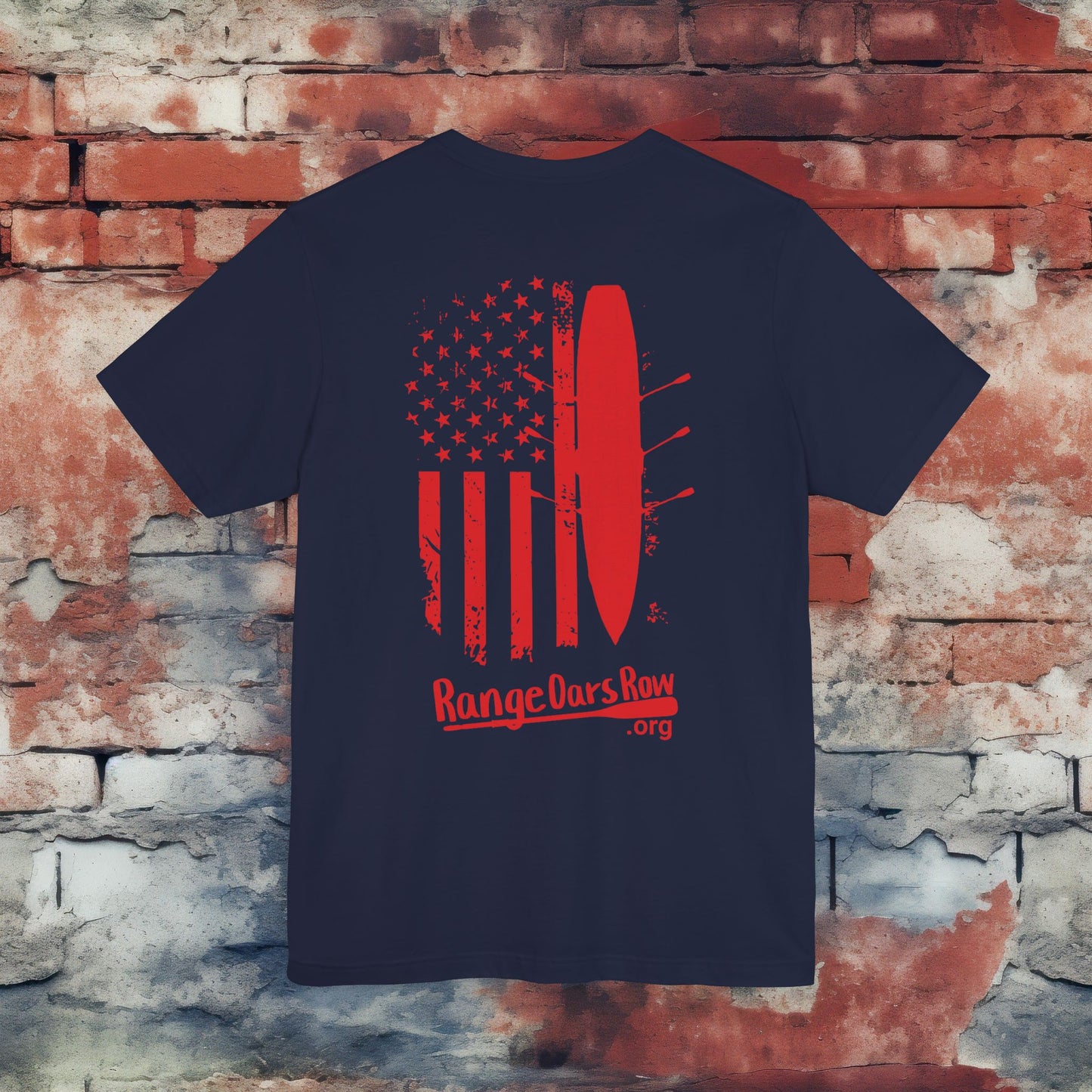 RangeOars Row Top Down Rowing Flag Shirt
