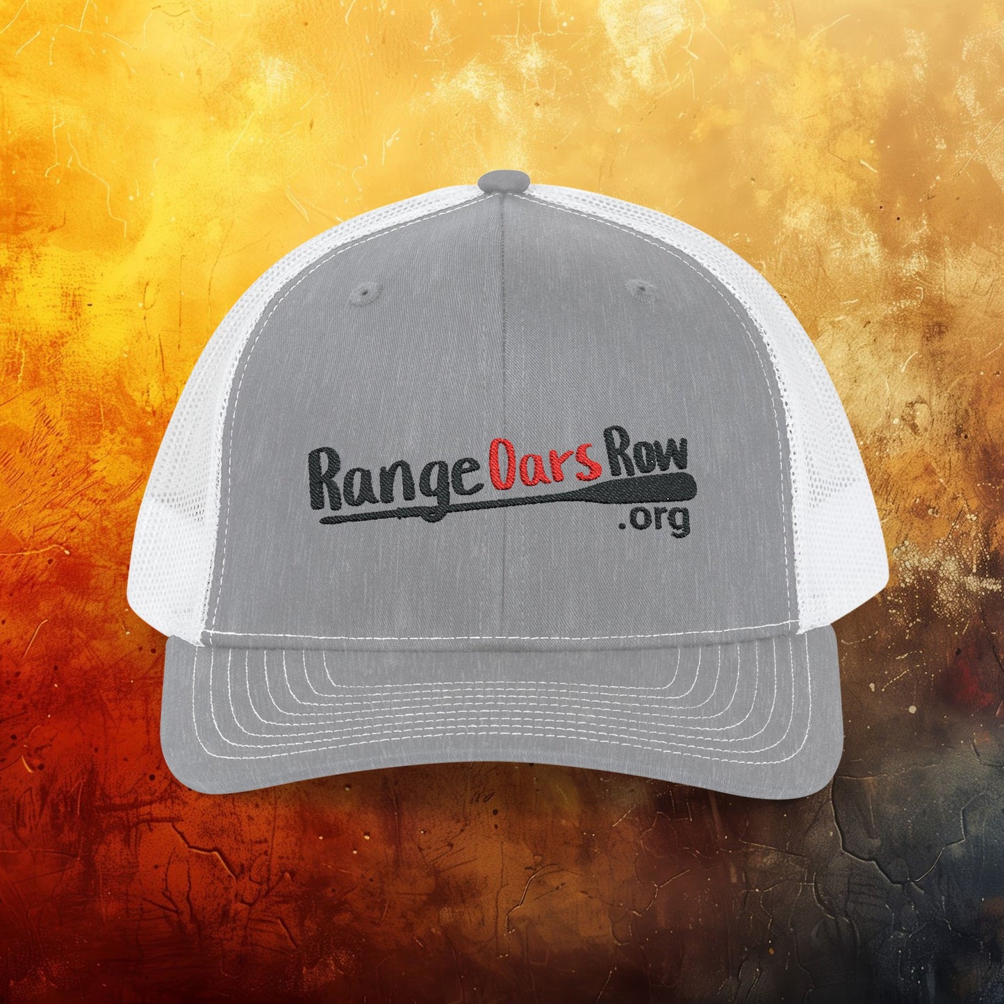 Range Oars Row Snapback Trucker Cap