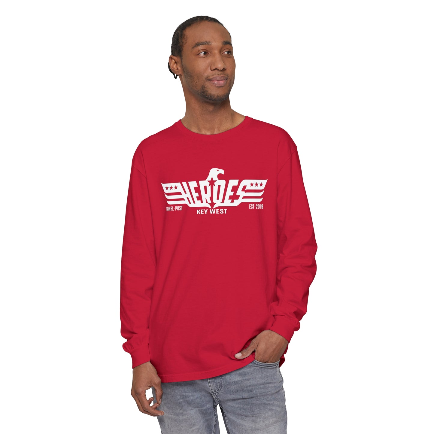 Long Sleeve T-Shirt Heroes Bar Key West