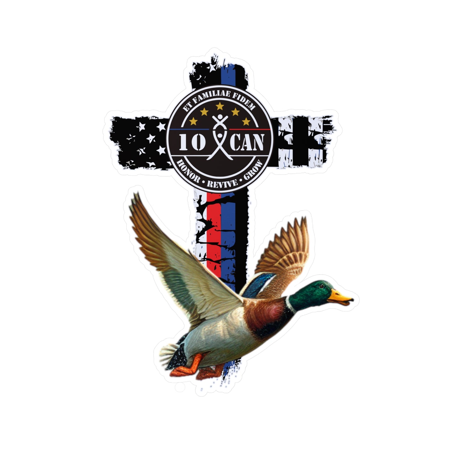 10 CAN, inc. Duck Vinyl Sticker