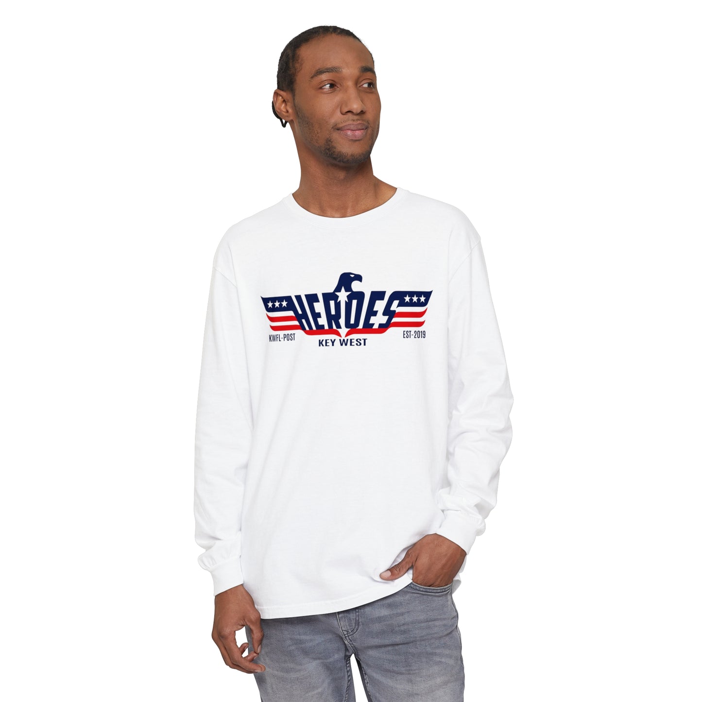 Long Sleeve T-Shirt Heroes Bar Key West