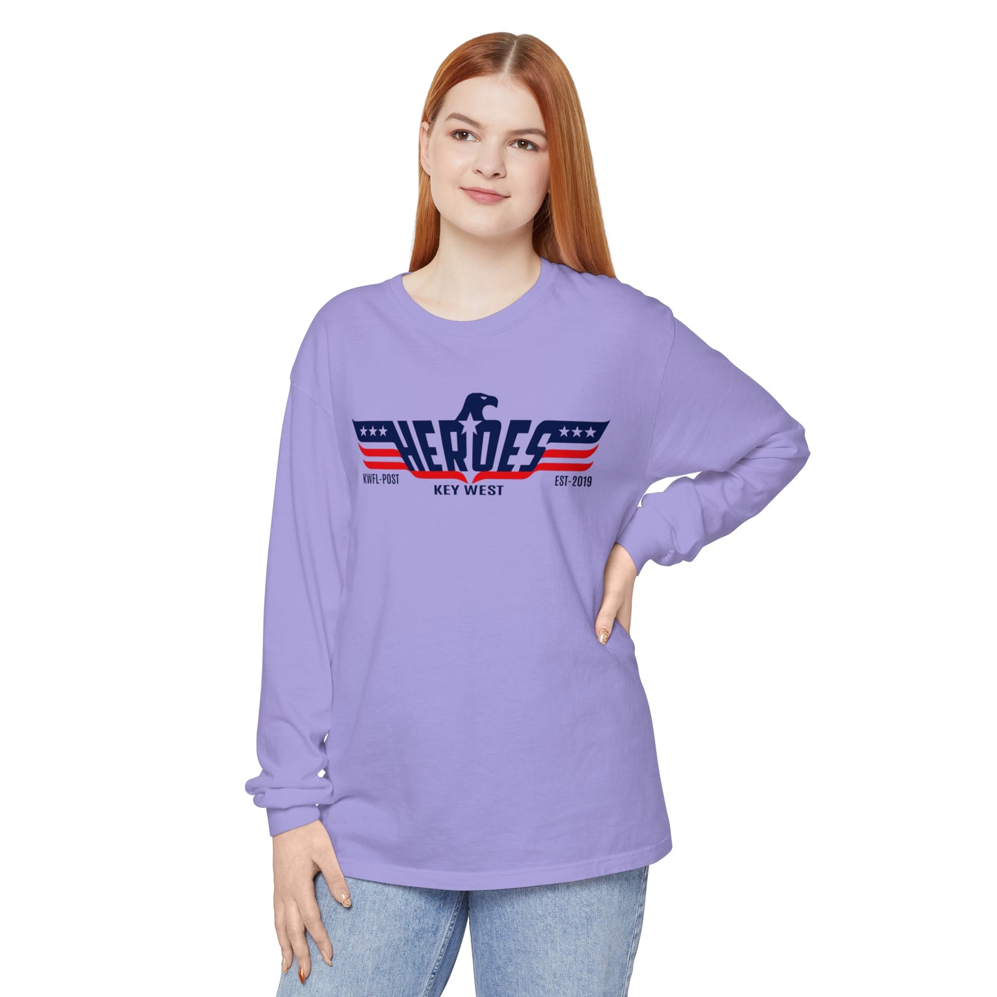 Long Sleeve T-Shirt Heroes Bar Key West