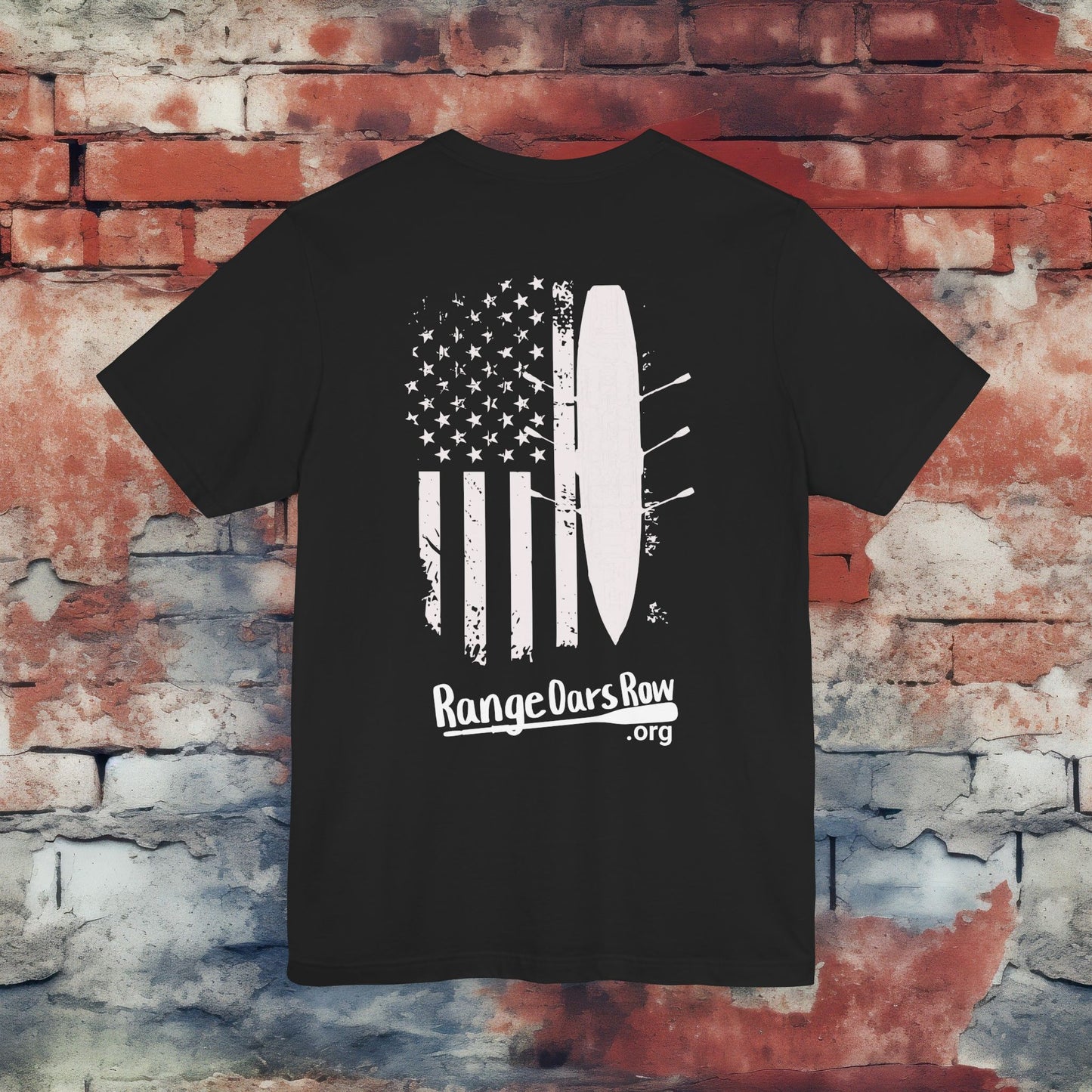 RangeOars Row Top Down Rowing Flag Shirt