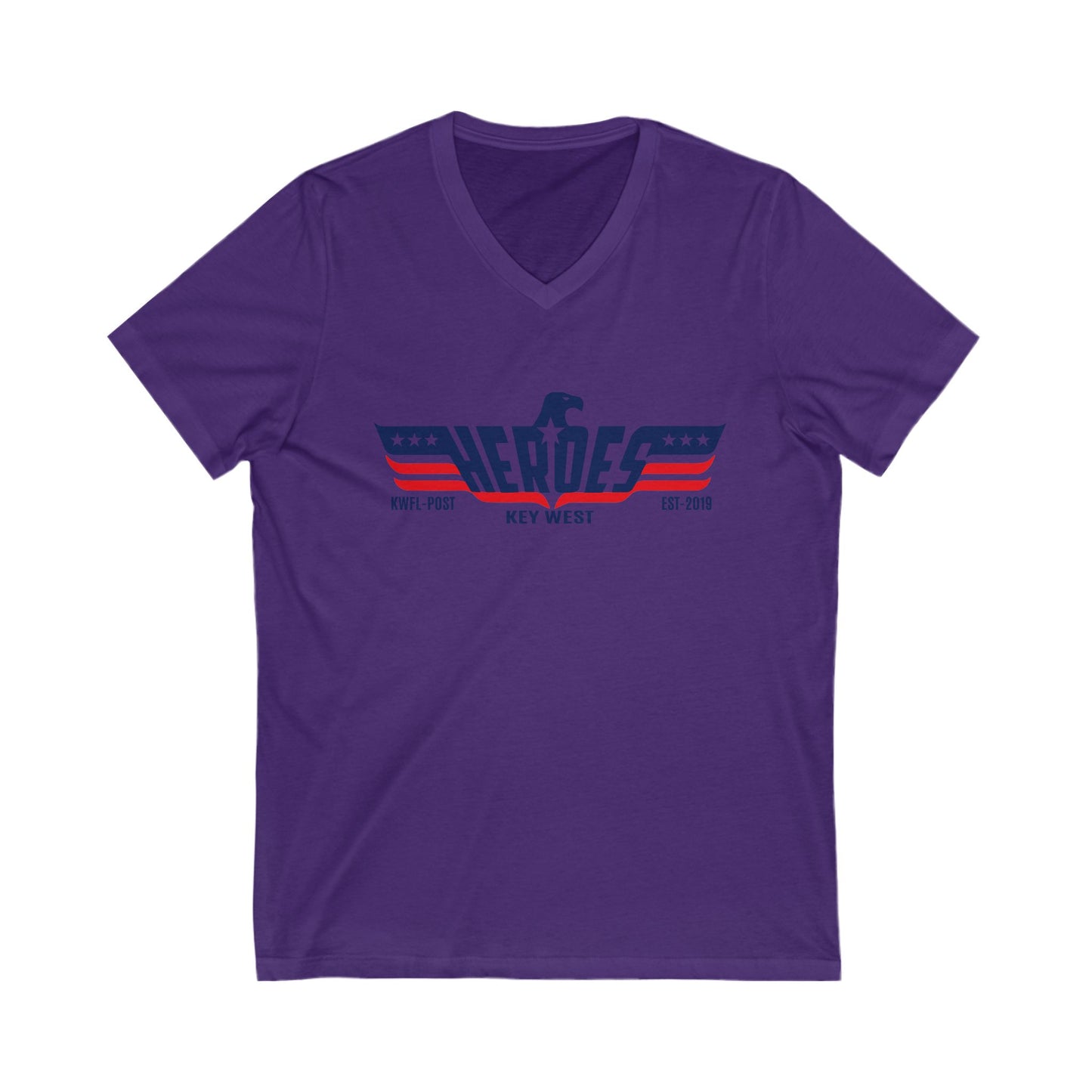 Heroes Bar Key West V-Neck Tee