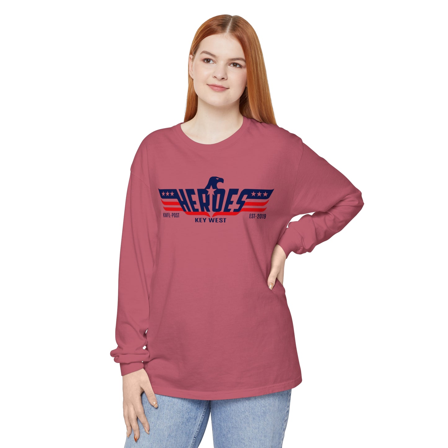 Long Sleeve T-Shirt Heroes Bar Key West