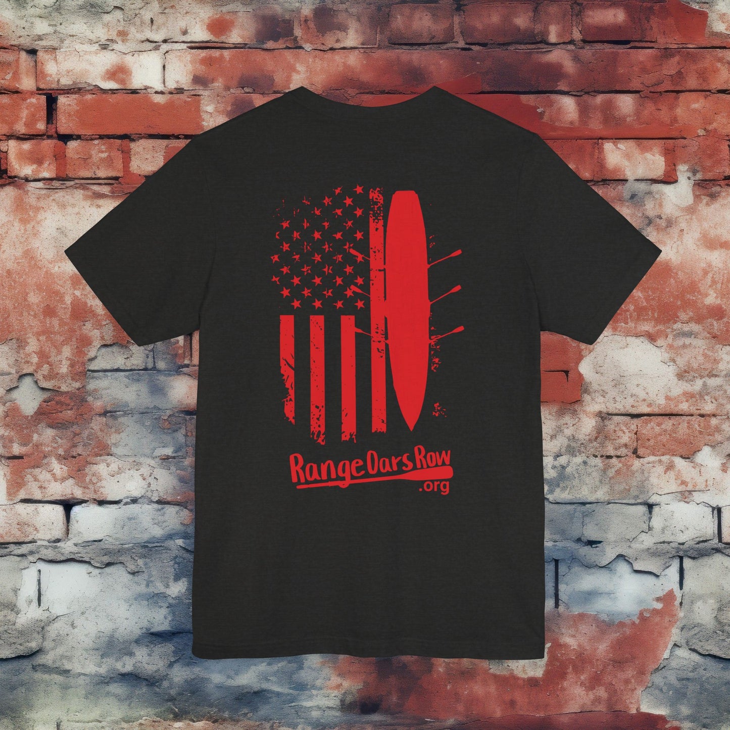 RangeOars Row Top Down Rowing Flag Shirt