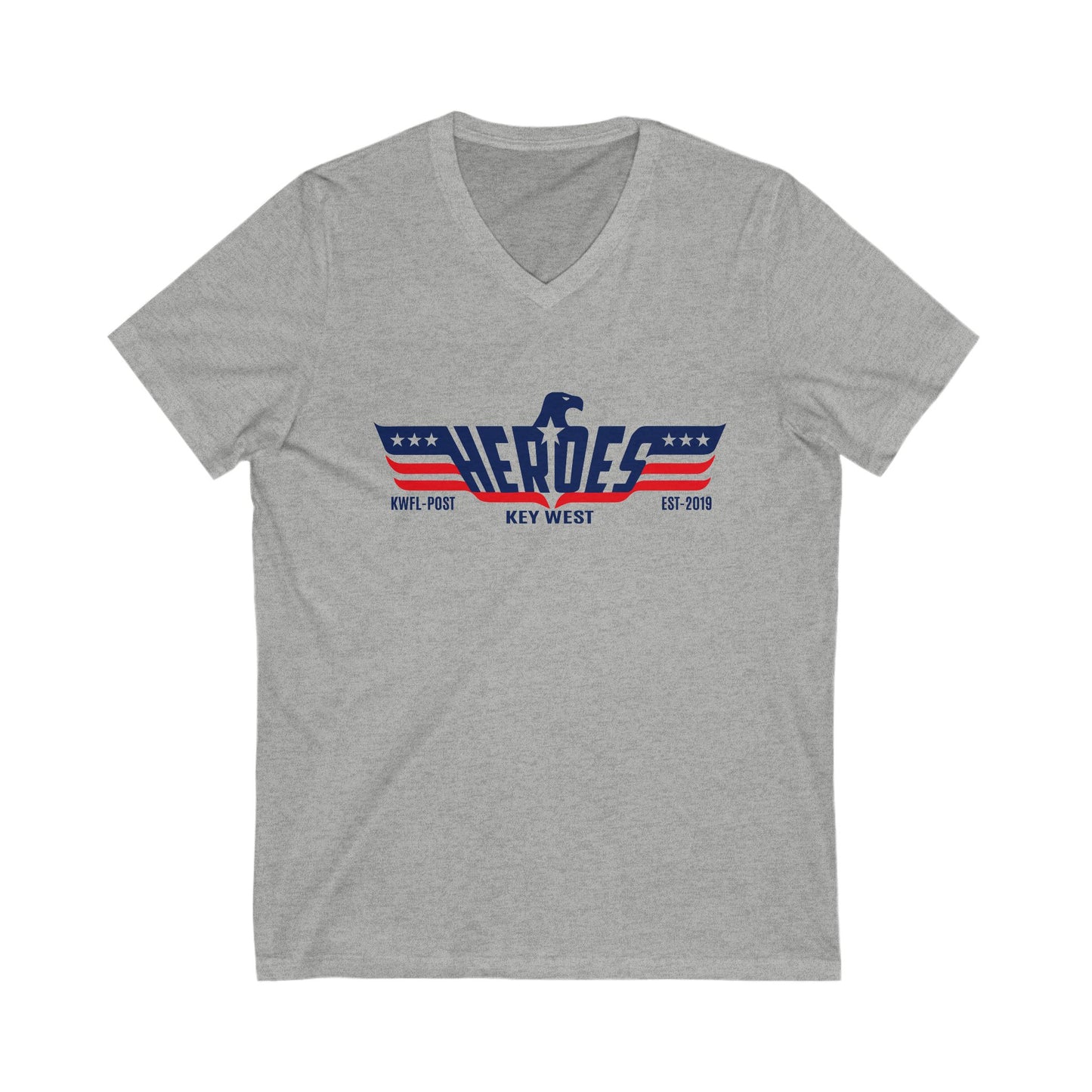 Heroes Bar Key West V-Neck Tee
