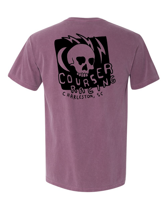 Courser Racing CC Black Skull Tee