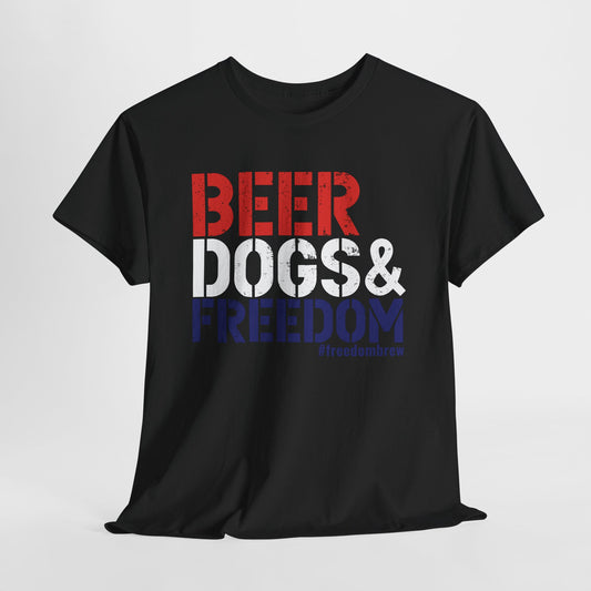 Beer, Dogs & Freedom Tee
