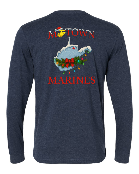 Motown Marines Christmas Long Sleeve Tee