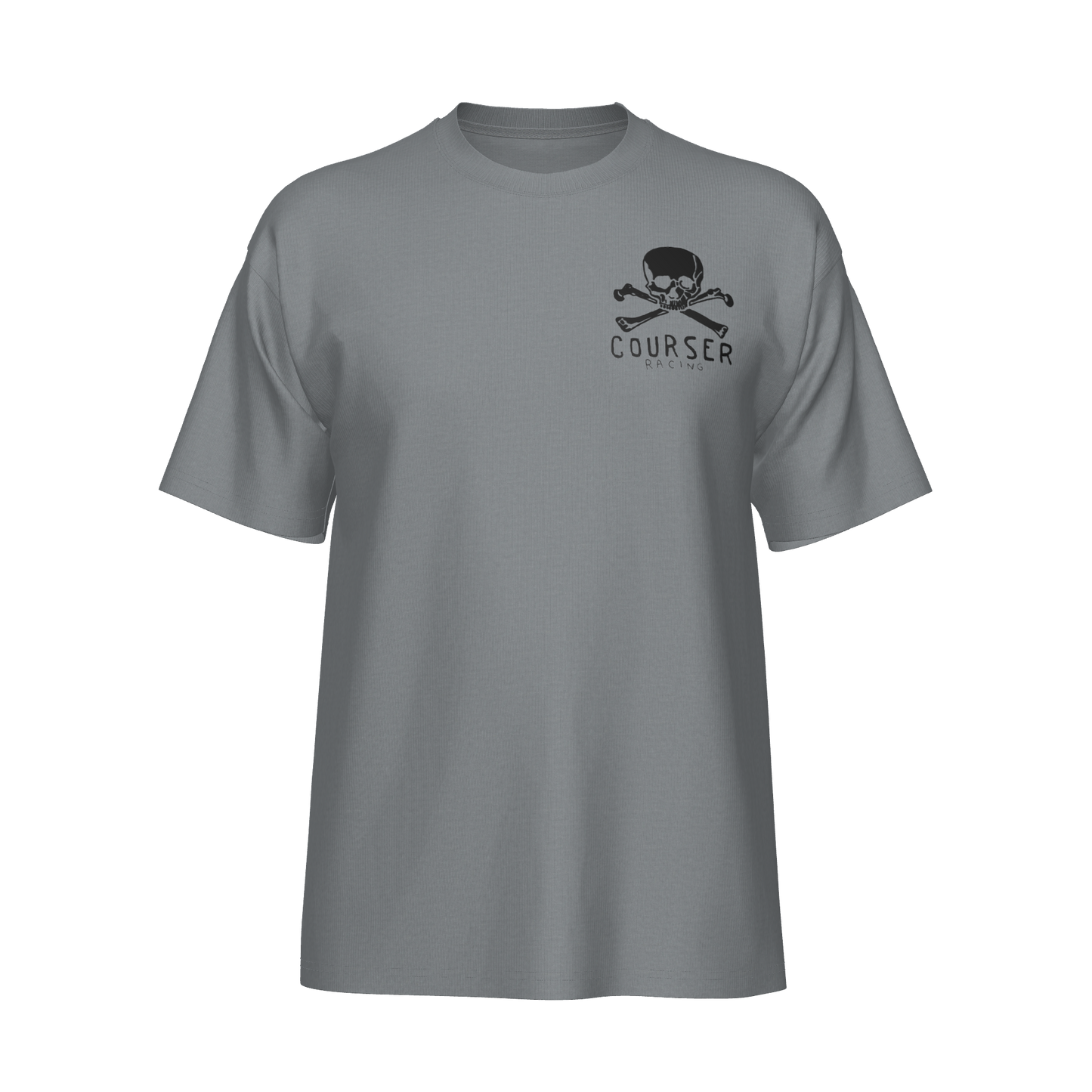 Courser Racing CC White Skull Tee