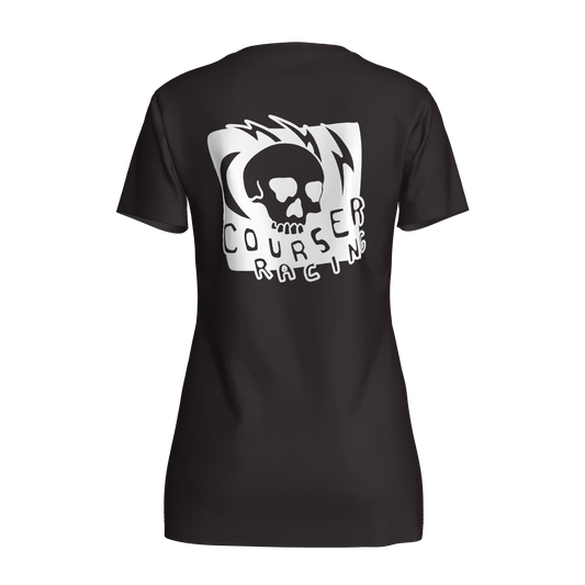 Courser Racing Women's NL Black Skull Tee