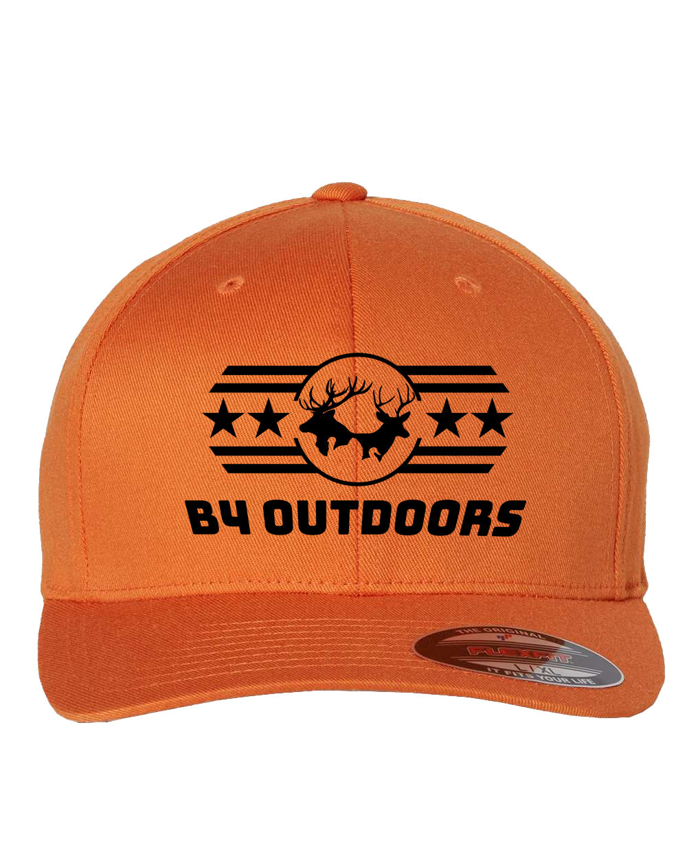 B4 Outdoors Orange Flex Fit Cap