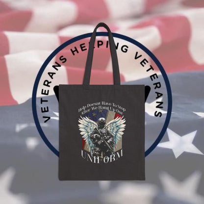 Veterans Helping Veterans Cotton Canvas Tote Bag