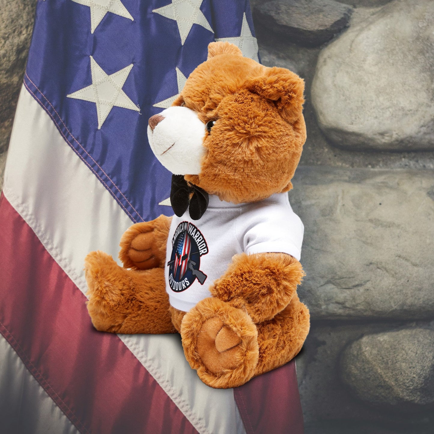 American Warrior Outdoors Teddy Bear with T-Shirt