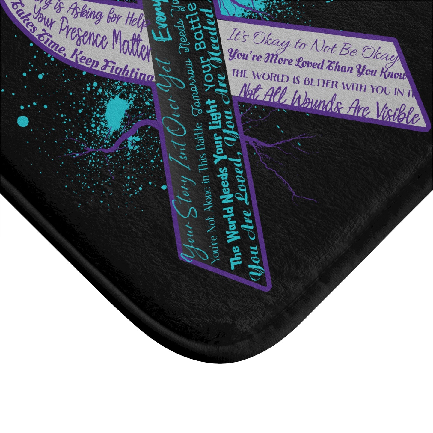 Suicide Prevention Bath Mat