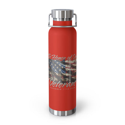 Veterans Day 2024 Copper Vacuum Insulated Bottle, 22oz