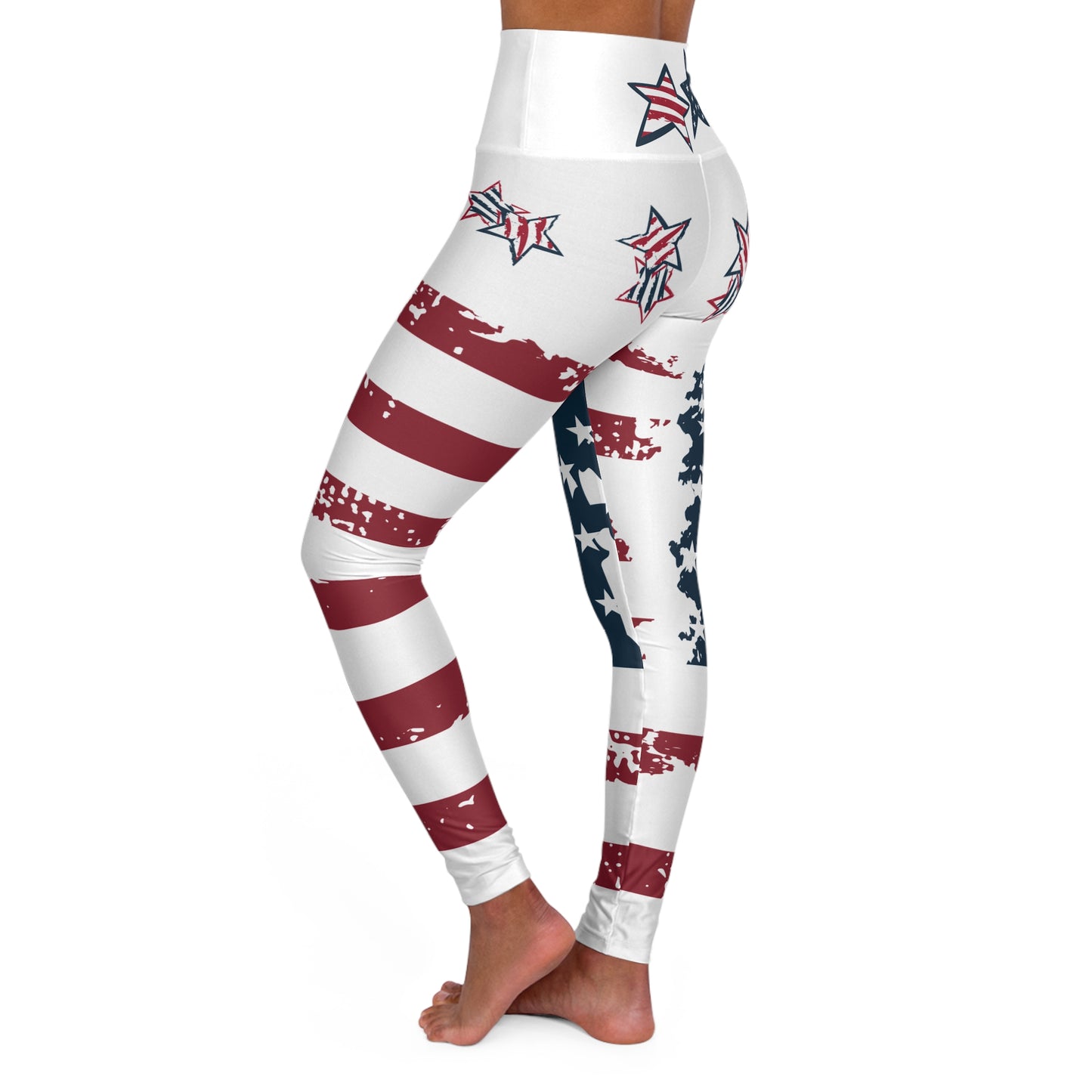 American Flag High Waisted Yoga Leggings