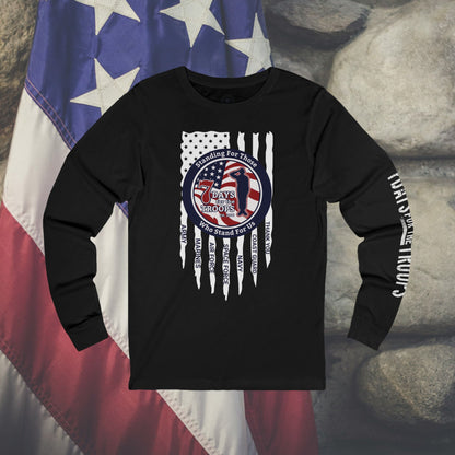 Long Sleeve Tee - Supports 7 Days For The Troops