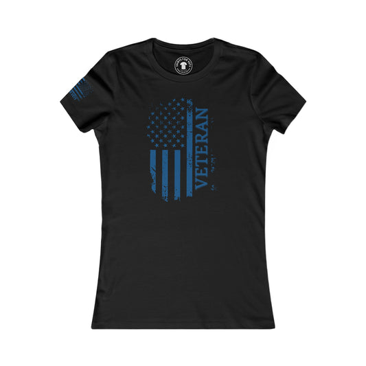 Womens Veteran Flag T-Shirt