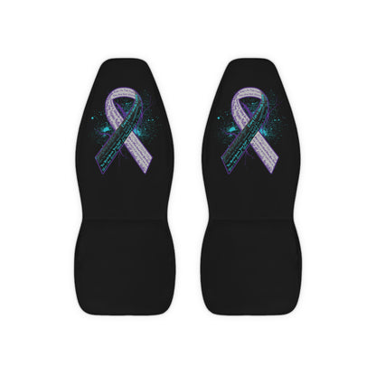 Suicide Prevention Ribbon Car Seat Covers