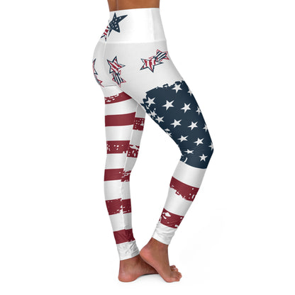 American Flag High Waisted Yoga Leggings