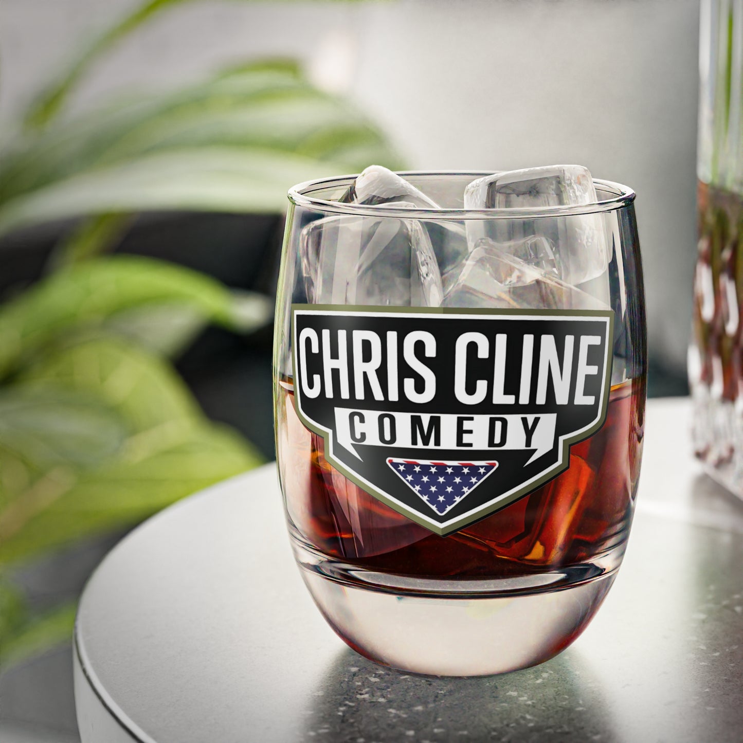 Whiskey Glass - Supports Chris Cline Comedy