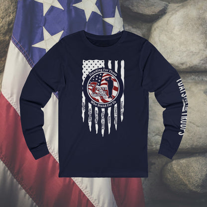 Long Sleeve Tee - Supports 7 Days For The Troops