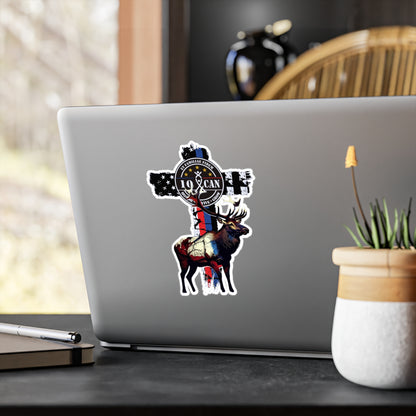 10 CAN, inc. Elk Vinyl Sticker