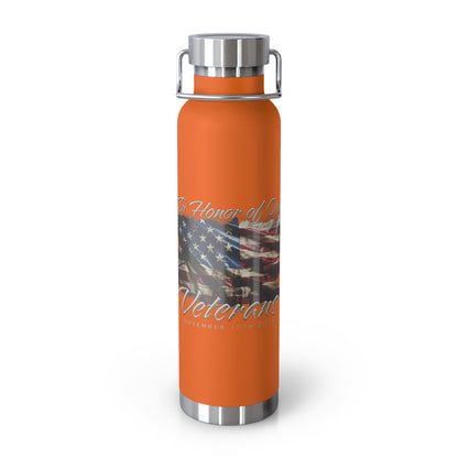 Veterans Day 2024 Copper Vacuum Insulated Bottle, 22oz