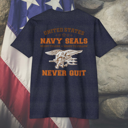 Navy Seals Never Quit T-shirt