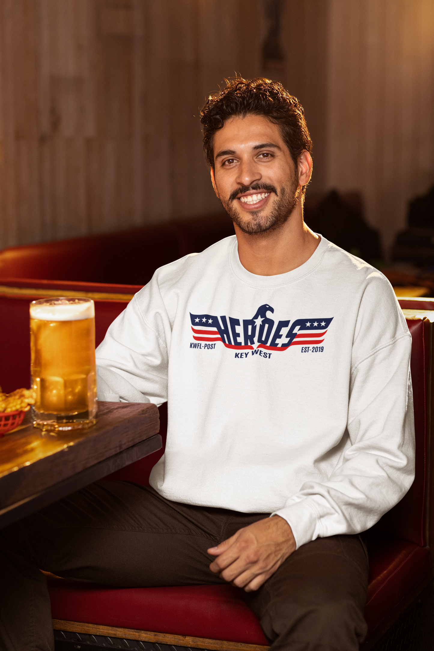 Heroes Bar Key West Unisex Garment-Dyed Sweatshirt